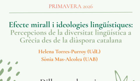Primer Seminari de Recerca del Grup de Lingüistes per la Diversitat (GLiDi)Primer Seminari de Recerca del Grup de Lingüistes per la Diversitat (GLiDi)